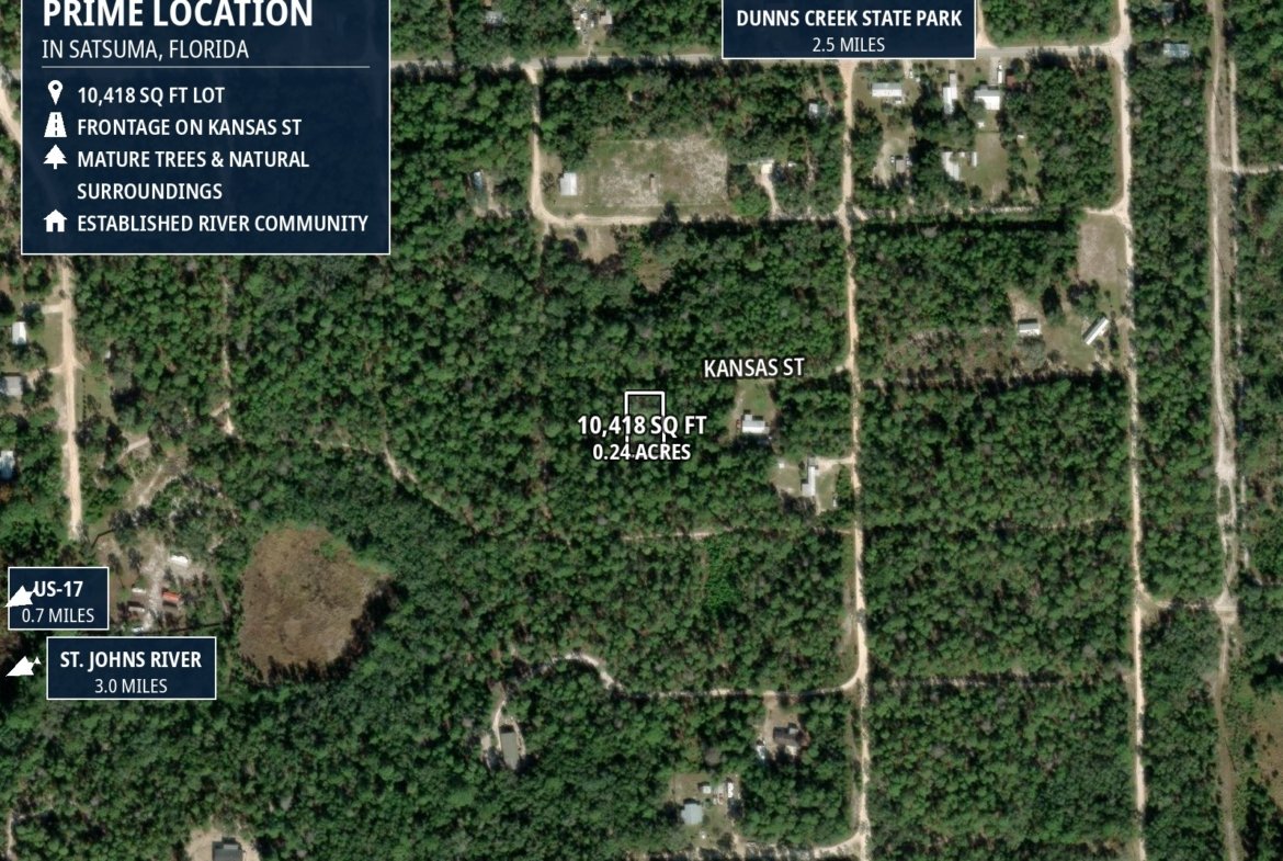 Lot for Camping — Near the St. Johns River