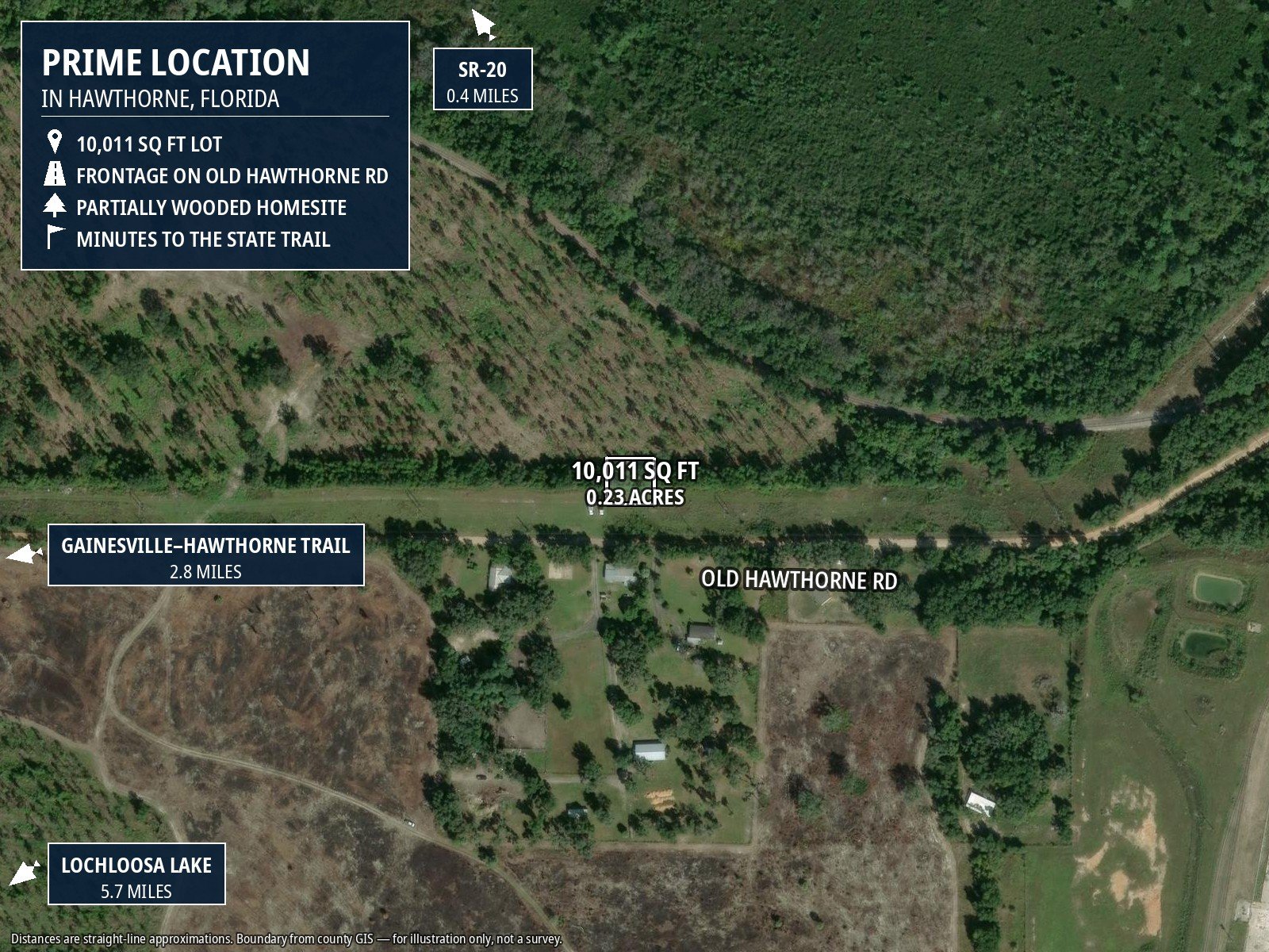Lot for Contractor and Equipment Storage — Off SR-20, Hawthorne