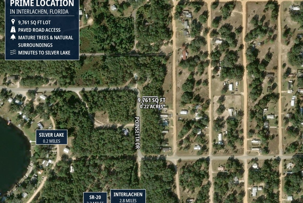 Lot for Fishing Access — Steps to Silver Lake