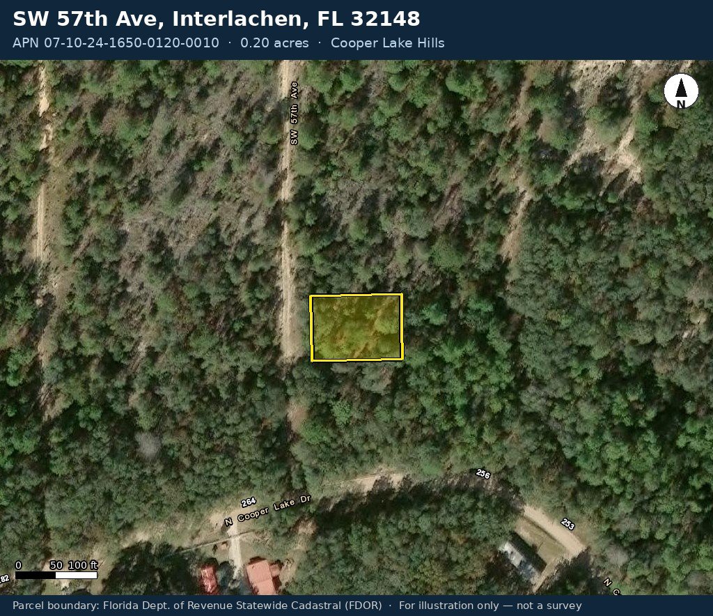 Lot for Flower Growing — Beside Cooper Lake