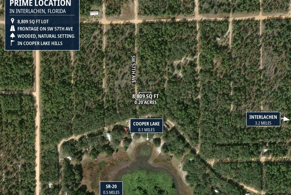 Lot for Flower Growing — Beside Cooper Lake