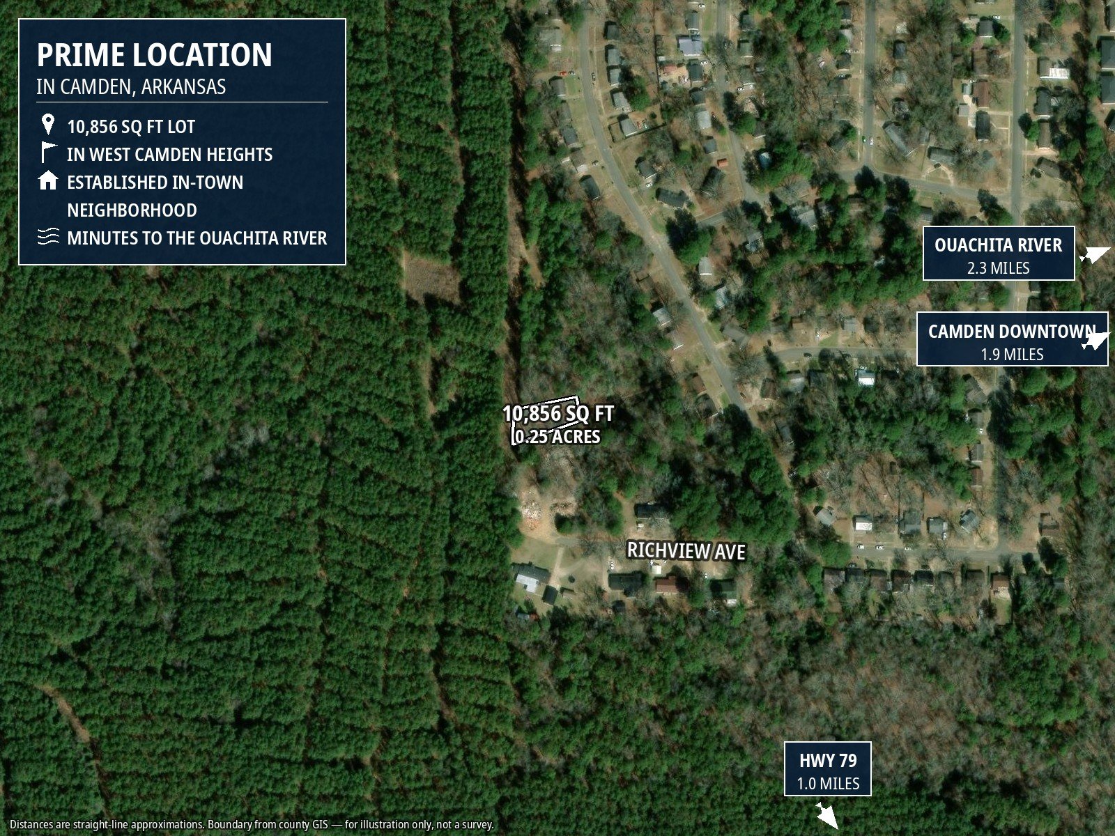 lot8-showcase Lot for Vehicle Storage — Near Downtown Camden & the Ouachita River