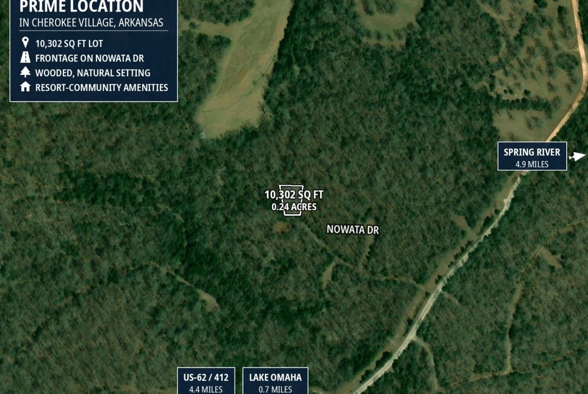 Lot for Camping — Near Lake Omaha in Cherokee Village